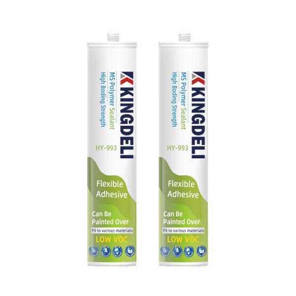 Multipurpose Hybrid MS Polymer Adhesive Sealant White Modified Caulk