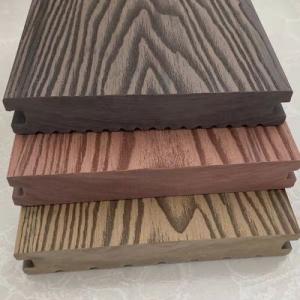 China 140 X 21mm WPC Solid Decking Plastic 25mm Wood Composite Sheets Laminate Flooring supplier