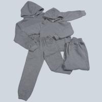 Long Sleeve French Terry Crew Neck Sweatsuit 2PCS Set Sweatshirts Hoodies Pullover For Adult Kids