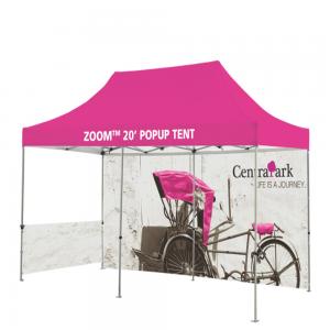 Washable Outdoor Craft Show Tents Full Color Heat Transfer Printed Full Wall