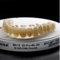China Customized Dental Zirconia Block 98mm And Precision For Dental Prosthetics on sale