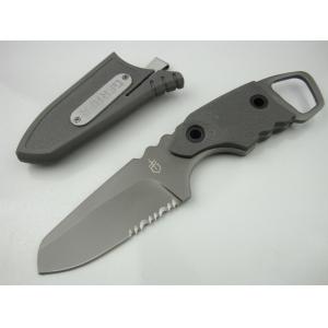 Gerber survival knife grey titanium hunting knife