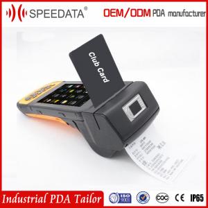 China Gps Android Mobile Android Terminal With Portable Handheld Barcode Printer supplier