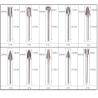 China BMR TOOLS 10pcs rotary burrs set 6mm dia with 3mm shank for wide usage in plastic packing wholesale