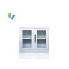 China Small Steel Office Cupboard / Metal Filing Cabinet With Glass Swing Door wholesale