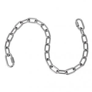 China Functional Black Painted 316 5mm Stainless Steel Chain for Yoga Swing Boxing Bag supplier