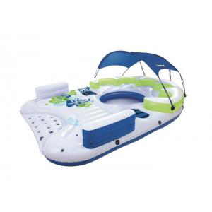 China Funny Canopy Island Inflatable Floating River Raft For 7 Person supplier