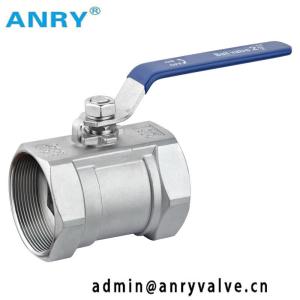 China Pouce d'une seule pièce FNPT BSP du robinet à tournant sphérique de solides solubles 2 a fileté CF8 CF8M Body supplier