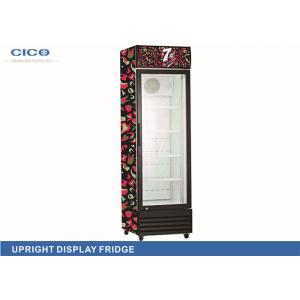 China Commercial 180L Upright Display Refrigerator With Single Door Low-e Glass supplier