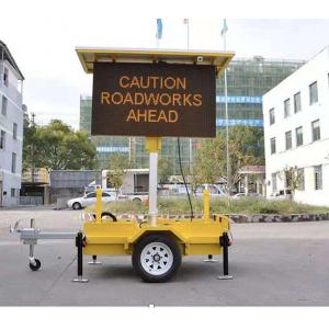 9000 nits P20 Mobile Led Screen Trailer Vehicle Message Sign For Traffic Service
