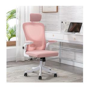 China Breathable Mesh and Lift Functionality High Back Pink Black PC Chair for Modern Office supplier
