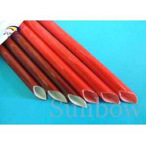 China Brown Color 12mm Electrical Wire Fiberglass Insulation Sleeving supplier