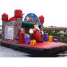 Jungel Inflatable Toddler Playground , Santa Claus House Outdoor Bouncy Castle