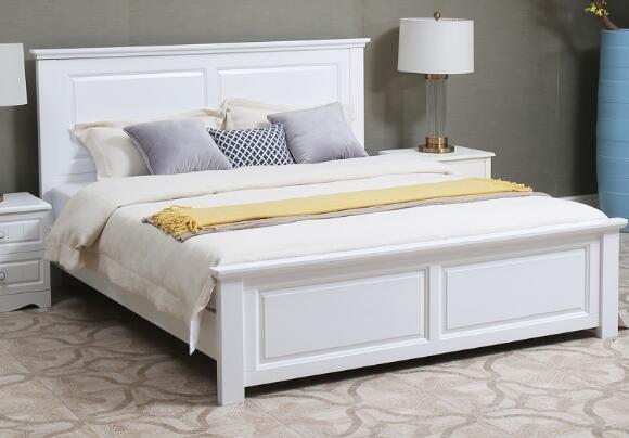 Handmade Classic Style Solid Wood Bed Frame Full Size Strong Structure High