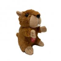 China 9cm Plush Marmot Whistling With Keychain on sale