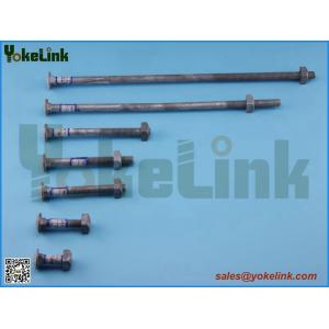 Carbon steel carriage bolt for pole line hardware