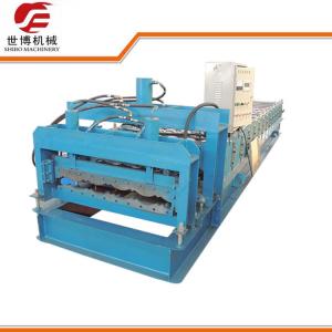 China Glazed Roofing Tile Cold Roll Forming Machine For Building Roof supplier