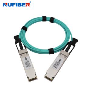China Red 40G Cable QSFP+ AOC compatible con fibra óptica activa multimodo supplier