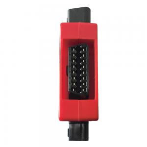 Female Red Car Diagnostic Adapter , Automotive OBD Connector Adapter