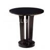 China Hotel Round Top High Gloss Paint Side Coffee Table with Ash Wood wholesale