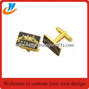 Gold cufflinks,men's T-shirt metal cufflinks high wholesale for important occasion