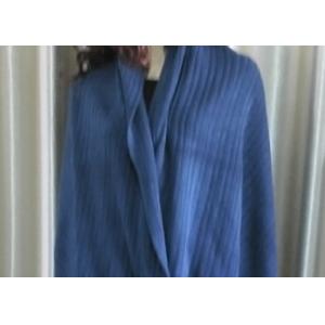 China Popular Bule Acrylic Knit Scarf Sweater Wrap Shawl Customized Design supplier