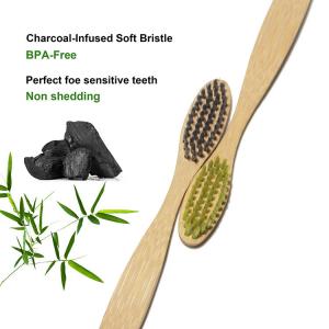 Environmentally Bamboo Charcoal Toothbrush For Sensitive Teeth