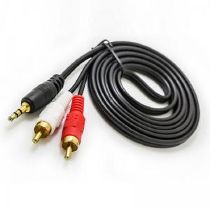 China Metal Plug 1.5m RCA Stereo Cable 3.5 Mm Stereo To 2RCA Cable supplier