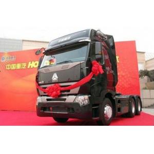 China Flat Roof Cab Tractor Truck For Trailer , 6x4 Tractor Unit Trailer Head supplier