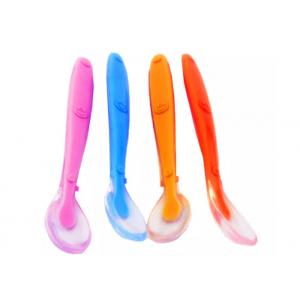 China Spoon Logo Custom Silicone Kitchen Spoon Small Long Handle Spoon supplier