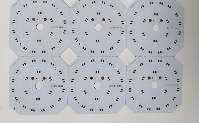 China 1 Layer LED PCB Board With Aluminium Base Board 1OZ And White Soldermask wholesale