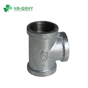 China Round Head Code 90 Degree Steel Malleable Pipe Fittings Tee T Type Hot DIP Fitting supplier
