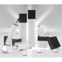 China PMMA Acrylic Square Cube Skincare 15ml Cosmetic Bottles / 30g Jars on sale