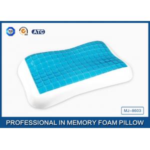 China Contour memory foam cooling gel pillow in Summer for relieving neck fatigue supplier