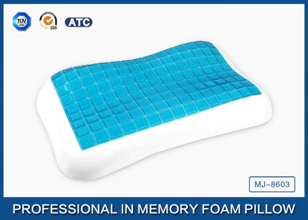 Contour memory foam cooling gel pillow in Summer for relieving neck fatigue