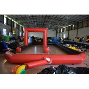 China Inflatable racing track for karting games interesting outdoor inflatable sport games racing area supplier