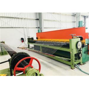 China Gabion Galvanized Wire Mesh Weaving Machine 100X120mm Mesh Size For Civil Engineering supplier