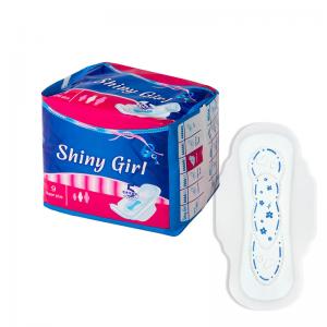 Nice Quality Blue printing pattern Women Winged Sanitary Pads For Girl Sanitary Napkins Sanitary Towel Pads