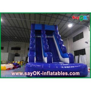 China 0.55mm PVC Inflatable Water Slide L6 X W3 X H5m Waterproof 3 Layers Inflatable Slide For Pool supplier