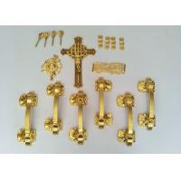 China Multi Pattern Plastic Coffin Handles Sets With Pale Gold Color African Style on sale