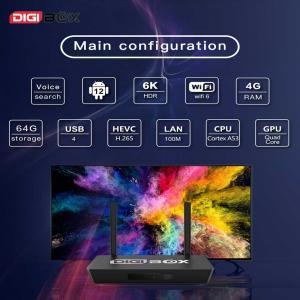 64GB Storage Android TV Box Digibox Hd 2.4G 5.8G Dual Band WiFi WiFi 6