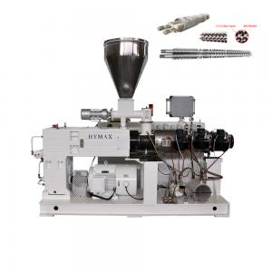 China PLC Control Double Screw Plastic Extruder 70 - 110kg/h For UPVC Profile Making supplier