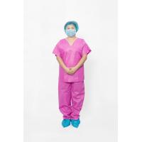 China S-XXL Hospital Surgical Scrubs , Pink Hospital Scrubs Pharmaceutical on sale