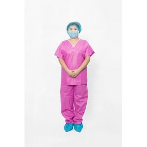 S-XXL Hospital Surgical Scrubs , Pink Hospital Scrubs Pharmaceutical