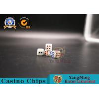 China Entertainment Casino Game Accessories KTV Hotel Ring Secret Amine Plastic Poker Games Red And Blue Color Shake Dice on sale