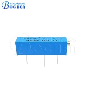 China 3006 Multi Turn Rectangular Cermet Trimmer Precision Potentiometer 10ohm~10mohm wholesale