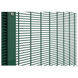 China High Security 358 Wire Mesh Fence Anti Climb Powder Coated Black Or Green Color supplier