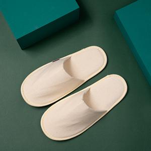 Customized Eco Friendly Hotel Toiletries Linen Disposable House Hotel Slippers