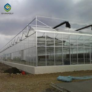 Multi Span Polycarbonate Aluminium Greenhouse Agricultural Planting
