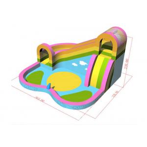 Quadruple Stitching Family Inflatable Bouncer With Pool